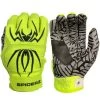 2022 Spiderz Hybrid Batting Gloves: Neon Yellow/Black
