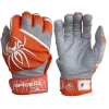 2022 Spiderz PRO Model Batting Gloves: Orange/White