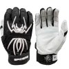 2022 Spiderz ENDITE Batting Gloves: Black And White