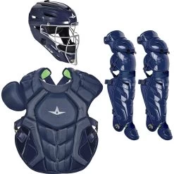 All-Star S7 AXIS (Adult) Solid Catcher's Kit NOCSAE APPROVED: CKCCPRO1XS -Baseball Sale Store All StarS7AXIS Adult Catcher sKitNOCSAEAPPROVED CKCCPRO1XNavy
