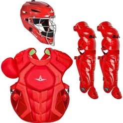 All-Star S7 AXIS (Adult) Solid Catcher's Kit NOCSAE APPROVED: CKCCPRO1XS -Baseball Sale Store All StarS7AXIS Adult Catcher sKitNOCSAEAPPROVED CKCCPRO1XScarlett