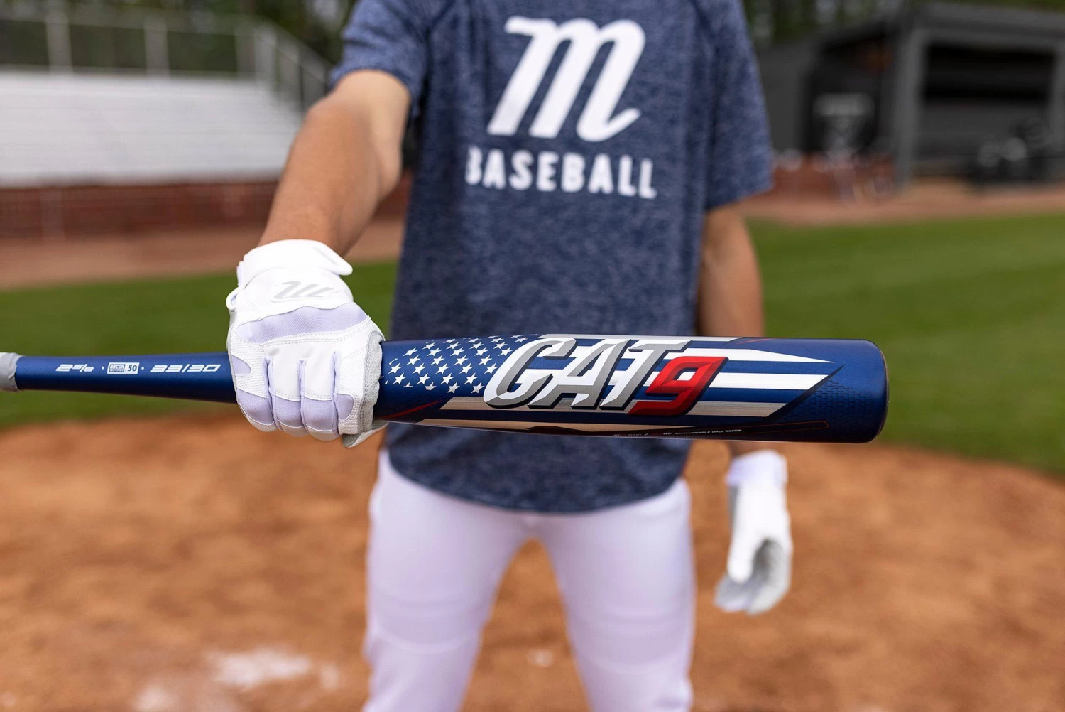 Marucci CAT 9 America BBCOR (-3) Baseball Bat: MCBC9A 2 Marucci CAT 9 America BBCOR (-3) Baseball Bat: MCBC9A - Image 2