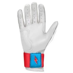 Bruce Bolt PREMIUM PRO BRINSON Series Long Cuff Batting Gloves: White 7 Bruce Bolt PREMIUM PRO BRINSON Series Long Cuff Batting Gloves: White -Baseball Sale Store LC LBW PALM