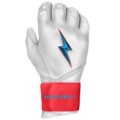 Bruce Bolt PREMIUM PRO BRINSON Series Long Cuff Batting Gloves: White 8 Bruce Bolt PREMIUM PRO BRINSON Series Long Cuff Batting Gloves: White -Baseball Sale Store LC LBW RIGHT