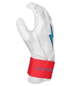 Bruce Bolt PREMIUM PRO BRINSON Series Long Cuff Batting Gloves: White 9 Bruce Bolt PREMIUM PRO BRINSON Series Long Cuff Batting Gloves: White -Baseball Sale Store LC LBW SIDE