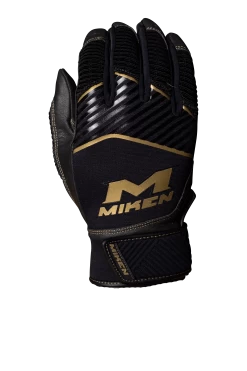Miken Softball MK7X Adult Black And Gold Batting Gloves: MBGGLD-BLK 5 Miken Softball MK7X Adult Black And Gold Batting Gloves: MBGGLD-BLK -Baseball Sale Store MBGGLDblack3