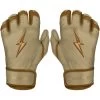 Bruce Bolt PREMIUM PRO Gold Series Batting Gloves: Short Cuff