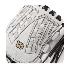 2022 Wilson A1000 V125 12.5" Outfield/Pitcher's Fastpitch Softball Glove: WTA10RF22V125 -Baseball Sale Store WBW100182 4 A1000 FP V125 OF 125 White Black.png.cq5dam.web .1200.1200