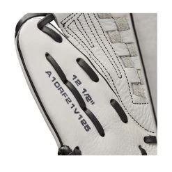 2022 Wilson A1000 V125 12.5" Outfield/Pitcher's Fastpitch Softball Glove: WTA10RF22V125 -Baseball Sale Store WBW100182 6 A1000 FP V125 OF 125 White Black.png.cq5dam.web .1200.1200