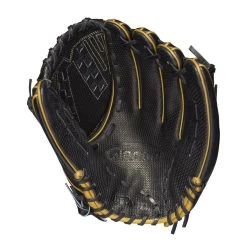 2021 Wilson A2000 SCV125 12.5" Outfield Fastpitch Softball Glove: WBW100222125 -Baseball Sale Store WBW100222 1 A2000 P OF V125 125 Black Gold BlackSnakeSS.png.cq5dam.web .1200.1200