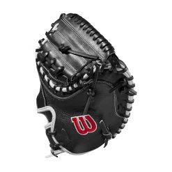 2022 Wilson A2000 M1DSS 33.5" Catcher's Mitt: WTA20RB22M1DSS 11 2022 Wilson A2000 M1DSS 33.5" Catcher's Mitt: WTA20RB22M1DSS -Baseball Sale Store WBW100401 2 A2000 M1D C 335 Black White Red.png.cq5dam.web .1200.1200