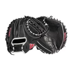 2022 Wilson A2000 M1DSS 33.5" Catcher's Mitt: WTA20RB22M1DSS 10 2022 Wilson A2000 M1DSS 33.5" Catcher's Mitt: WTA20RB22M1DSS -Baseball Sale Store WBW100401 8 A2000 M1D C 335 Black White Red.png.cq5dam.web .1200.1200