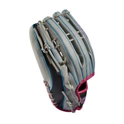 Wilson A2000 SCSP13SS 13" Slowpitch Softball Fielding Glove: WBW10040213 -Baseball Sale Store WBW100402 3 A2000 SP13 SC 13 GreyDimpled GreySS BlackSS.png.cq5dam.web .1200.1200