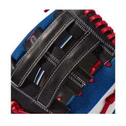 2022 Wilson A2K MB50 Mookie Betts GM 12.5" Baseball Glove: WTA2KRB22MB50GM -Baseball Sale Store WBW100471 4 A2K Mookie Betts MB50 GM 125 WhiteSS BlueSS Black Red.png.cq5dam.web .1200.1200