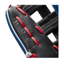 2022 Wilson A2K MB50 Mookie Betts GM 12.5" Baseball Glove: WTA2KRB22MB50GM -Baseball Sale Store WBW100472 6 A2K Mookie Betts MB50 GM 125 WhiteSS BlueSS Black Red.png.cq5dam.web .1200.1200