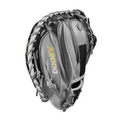 2023 Wilson A2000 M2 33.5" Baseball Catcher's Mitt: WBW100977335 -Baseball Sale Store WBW100977 3 A2000 C M2SS 335 Grey Black.png.cq5dam.web .1200.1200