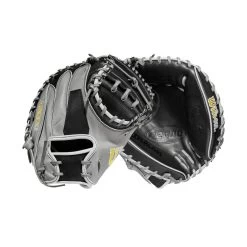 2023 Wilson A2000 M2 33.5" Baseball Catcher's Mitt: WBW100977335 -Baseball Sale Store WBW100977 8 A2000 C M2SS 335 Grey Black.png.cq5dam.web .1200.1200