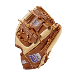 2023 Wilson A2000 SB22 11.75" Infield Fastpitch Glove: WBW1010161175 -Baseball Sale Store WBW101016 2 A2000 FP Sis Bates GM FP1975 1175 Blonde SaddleTan Purple