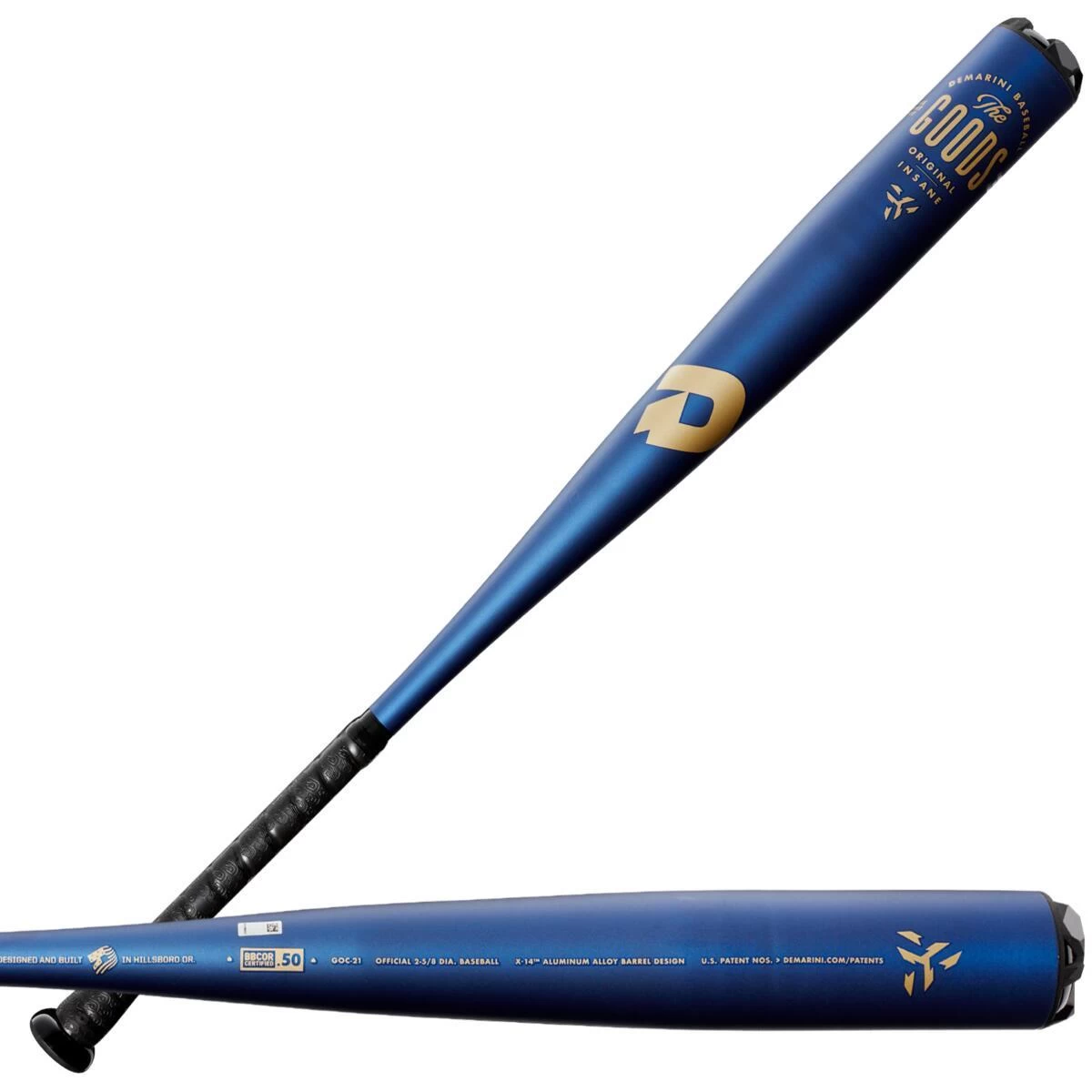 2021 DeMarini The Goods One Piece (-3) BBCOR Baseball Bat: WTDXGOC-21 - Image 2