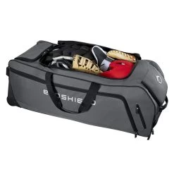 Evoshield Stone Wall Wheeled Bag (Multiple Colors): WTV9400 -Baseball Sale Store WTV9400GY 4 Evoshield Stonewall Wheeled Bag Interior.png.cq5dam.web .1200.1200