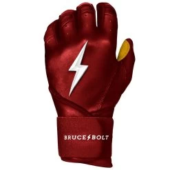 Bruce Bolt PREMIUM PRO Long Cuff Batting Gloves: Maroon -Baseball Sale Store premium pro long cuff batting gloves maroon brucebolt 153600