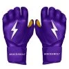 Bruce Bolt PREMIUM PRO Long Cuff Batting Gloves: Purple